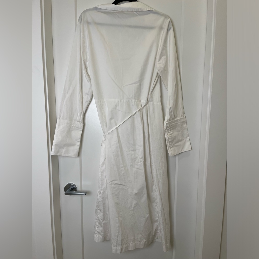 St.Agni White Wrap Dress - Picture 3 of 5